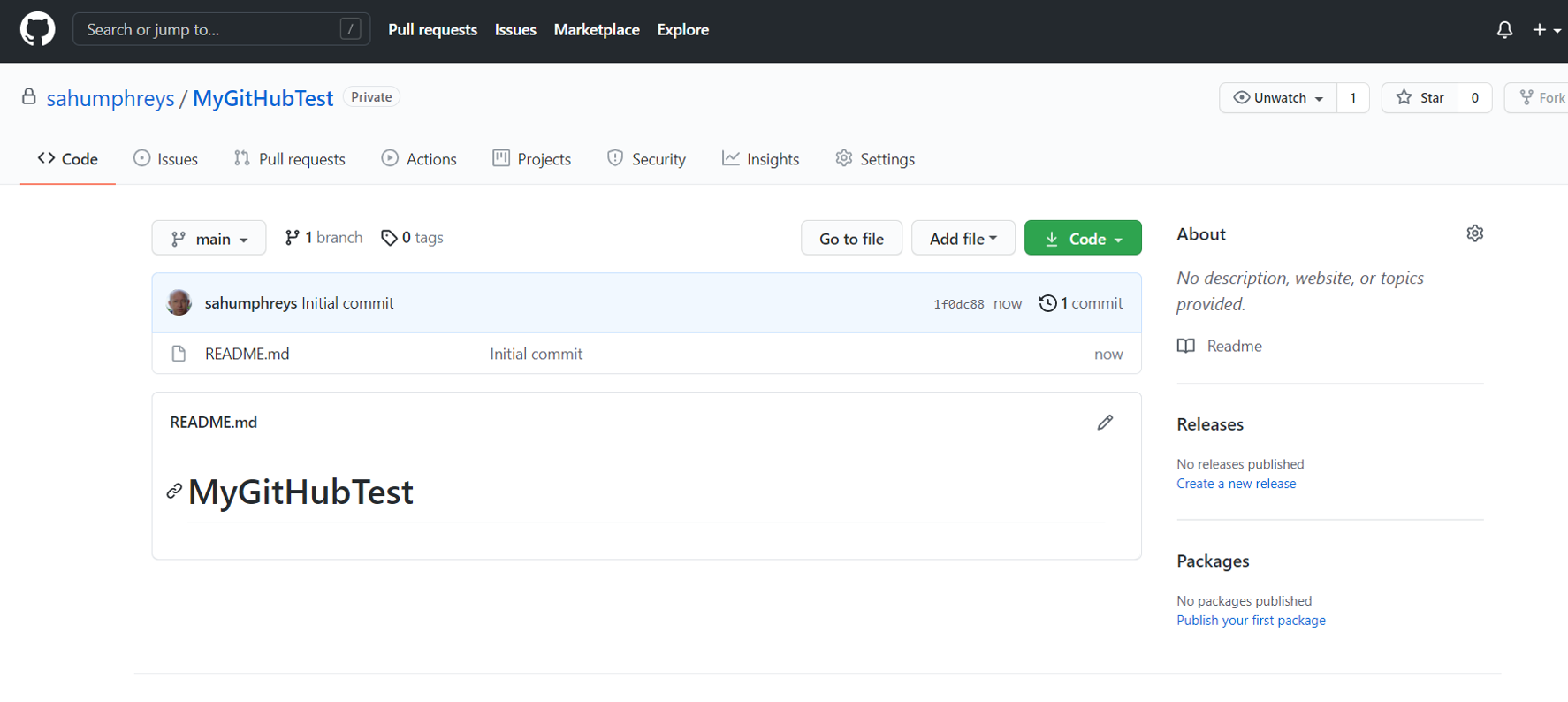 GitHub New Repository